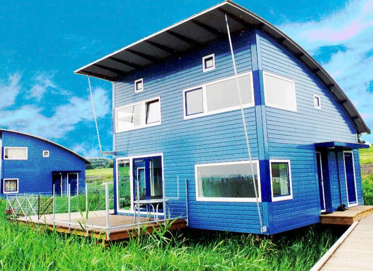 אנג'ום 6 Pers. Waterfront Home Seeblick, Equipped Stilt House On The Water מראה חיצוני תמונה